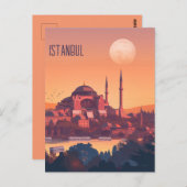 Reis naar Istanbul Briefkaart (Voorkant / Achterkant)