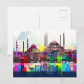 Reis naar Istanbul Briefkaart (Voorkant / Achterkant)