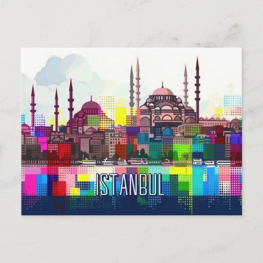 Reis naar Istanbul Briefkaart (Voorkant)