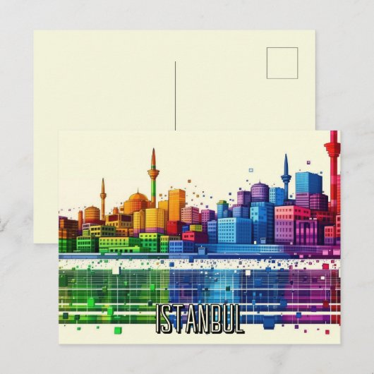 Reis naar Istanbul Briefkaart (Voorkant / Achterkant)