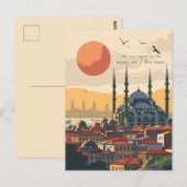 Reis naar Istanbul Briefkaart (Voorkant / Achterkant)