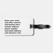 Reis naar Italië Italiaanse vlag gepersonaliseerd Bagagelabel (Achterkant horizontaal)