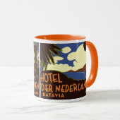 Reis naar Jakarta Indonesië Hotel Nederlanden vint Mok (Voorkant rechts)