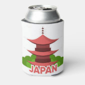 reis naar japan icoon land japan blikjeskoeler (Blikje Achterkant)