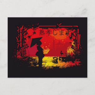 reis naar japon briefkaart