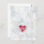 Reis naar jou - Red Heart Briefkaart (Voorkant / Achterkant)