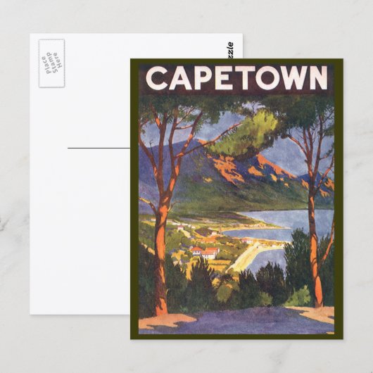 Reis naar Kaapstad, een stad in Zuid-Afrika Briefkaart (Voorkant / Achterkant)