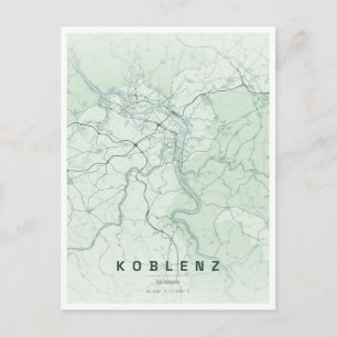 reis naar Koblenz Duitsland Briefkaart