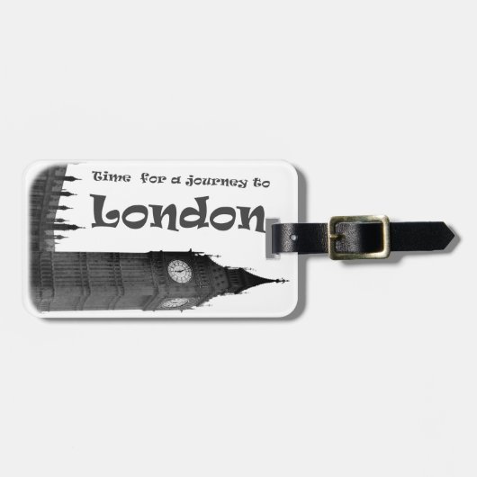 Reis naar Londen Bagagelabel (Voorkant horizontaal)