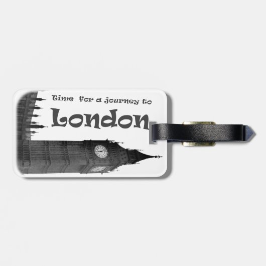 Reis naar Londen Bagagelabel (Achterkant horizontaal)