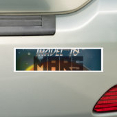 Reis naar Mars Bumpersticker (Op auto)
