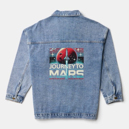 Reis naar Mars Denim Jacket (Achterkant)