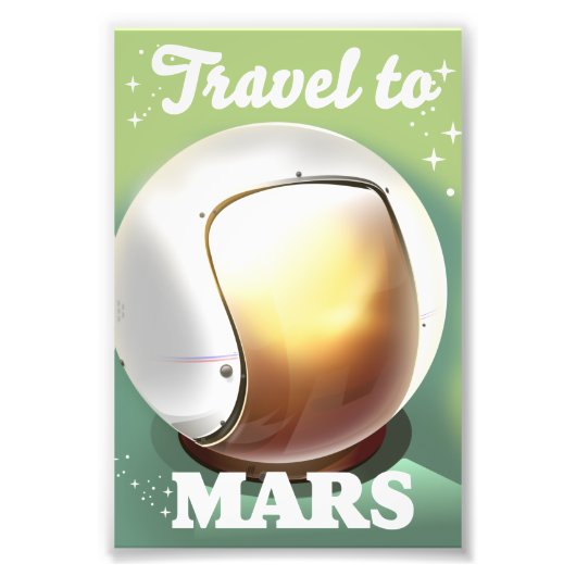 Reis naar Mars Foto Afdruk (Voorkant)