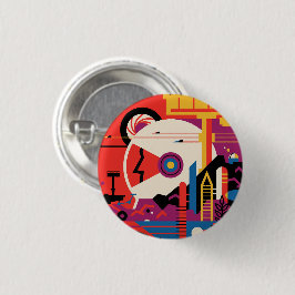 Reis naar Mars Knop Ronde Button 3,2 Cm