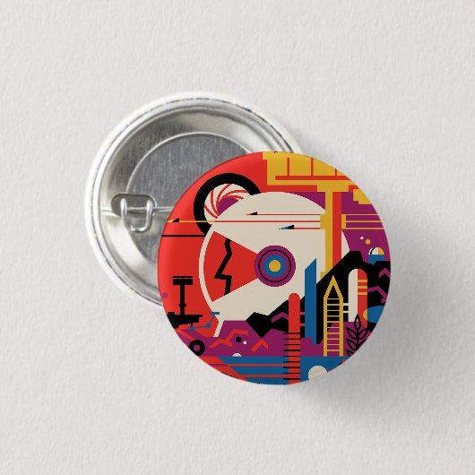 Reis naar Mars Knop Ronde Button 3,2 Cm (Voorkant /achterkant)