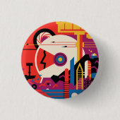 Reis naar Mars Knop Ronde Button 3,2 Cm (Voorkant)