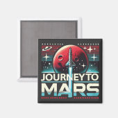 Reis naar Mars Magneet (Voorkant / Achterkant)