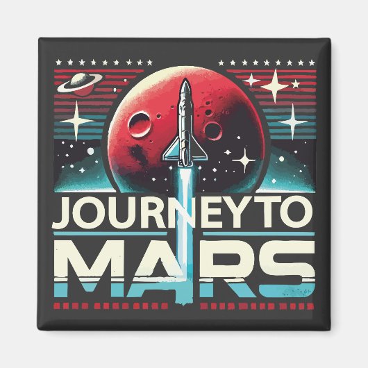 Reis naar Mars Magneet (Voorkant)