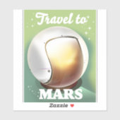 Reis naar Mars Sticker (Vel)