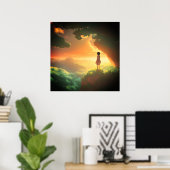 Reis naar Neverland-Sunset Poster (Thuiskantoor)