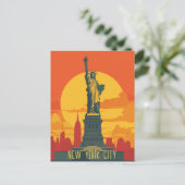 Reis naar New York City Briefkaart (Staand voorkant)