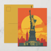 Reis naar New York City Briefkaart (Voorkant / Achterkant)