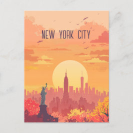 Reis naar New York City Briefkaart