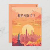 Reis naar New York City Briefkaart (Voorkant / Achterkant)