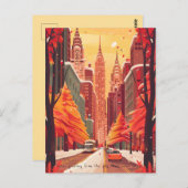 Reis naar New York City Briefkaart (Voorkant / Achterkant)