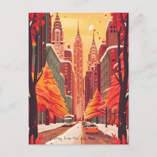 Reis naar New York City Briefkaart (Voorkant)