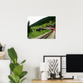 Reis naar Oberwald in Zwitserland Poster (Thuiskantoor)