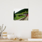 Reis naar Oberwald in Zwitserland Poster (Keuken)