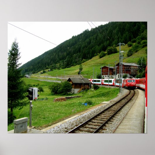 Reis naar Oberwald in Zwitserland Poster (Voorkant)