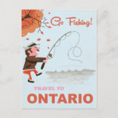 Reis naar Ontario  visafdruk Briefkaart (Voorkant)