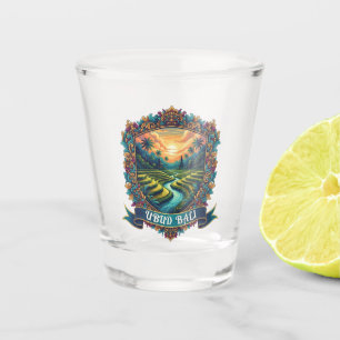 Reis naar oud Ubud Bali Indonesië Shot Glas