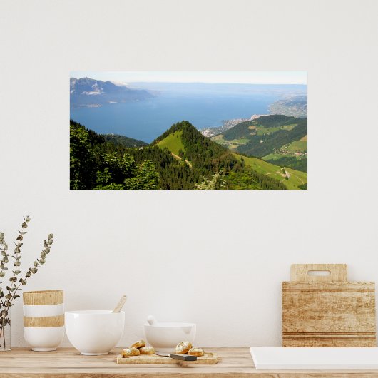 Reis naar Rochers de Naye Poster (Keuken)