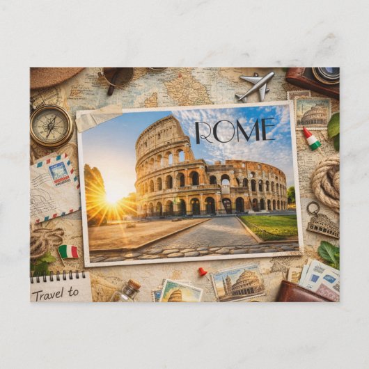 Reis naar Rome – De Eeuwige Stad Briefkaart (Voorkant)