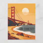 Reis naar San Francisco Briefkaart (Voorkant)