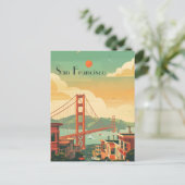 Reis naar San Francisco Briefkaart (Staand voorkant)
