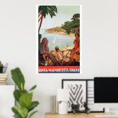 Reis naar Santa Margherita Ligure Italië Poster (Thuiskantoor)