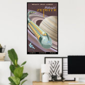 Reis naar Saturnus Poster (Thuiskantoor)