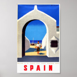 Reis naar Spanje - Visserij Poster
