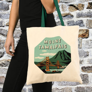 Reis naar Tamalpais Mountain of Mount Tam uit vroe Tote Bag