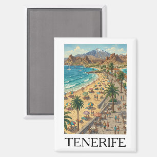 Reis naar Tenerife Canarische Eilanden Spanje  Magneet