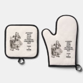 Reis naar uw meest authentieke, ongeremde zelf ovenwant & pannenlap set (Voorkant)