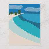 Reis naar vakantieoord briefkaart (Voorkant)