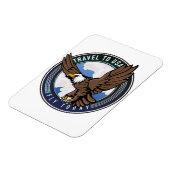 Reis naar Verenigde Staten Vlieg vandaag logo Magneet (Linkerzijde)