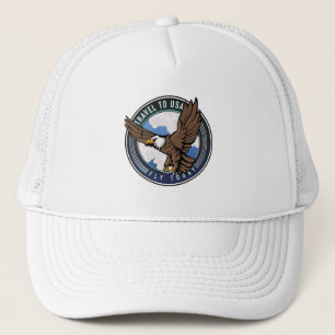 Reis naar Verenigde Staten Vlieg vandaag logo Trucker Pet