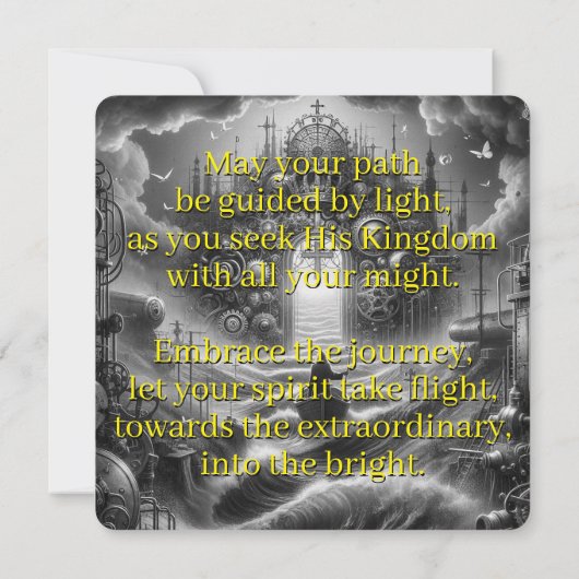 Reis naar Verlichting Kaart (Achterkant)