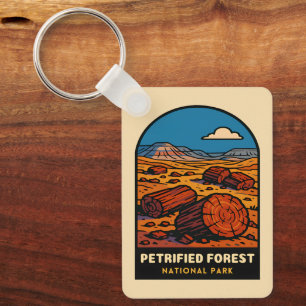 Reis naar versteend Nationaal Park Petrified Fores Sleutelhanger